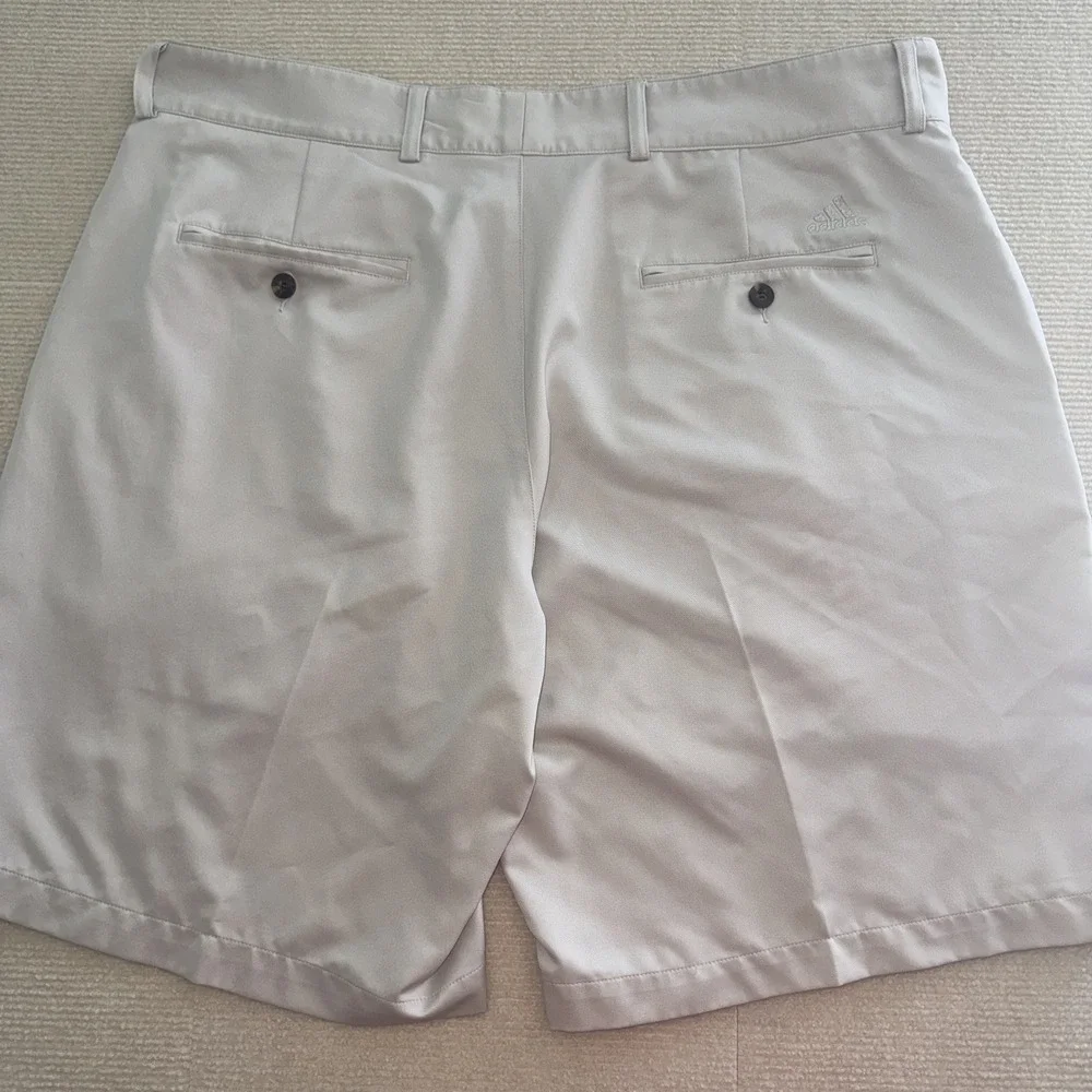 Adidas Golf‎ Shorts Mens 38 Tan Climalite Pleated Performance Khaki Activewear